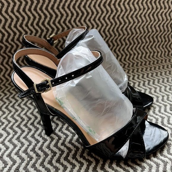 Vizzano Black Stiletto High Heel Sandal Made In Brazil Size 7 Ladies Shoes NEW - Picture 1 of 6